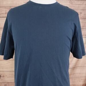 Robert Barakett Shirt Mens XL Blue Pima Cotton Crewneck Short Sleeve Tee Soft